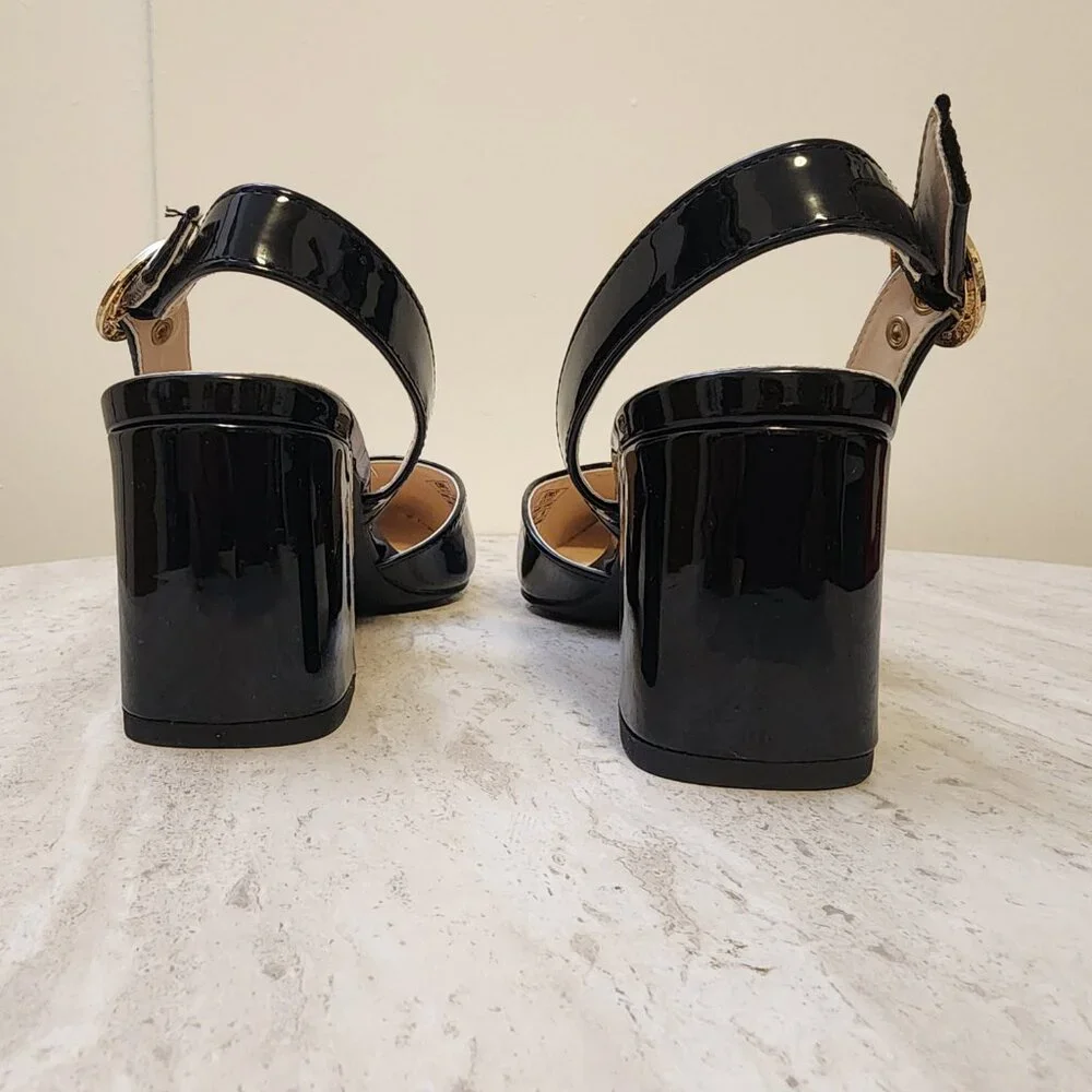Jones New York Candree Pointed Toe Dress Slin Black Patent 8M -B036 - Picture 2 of 11
